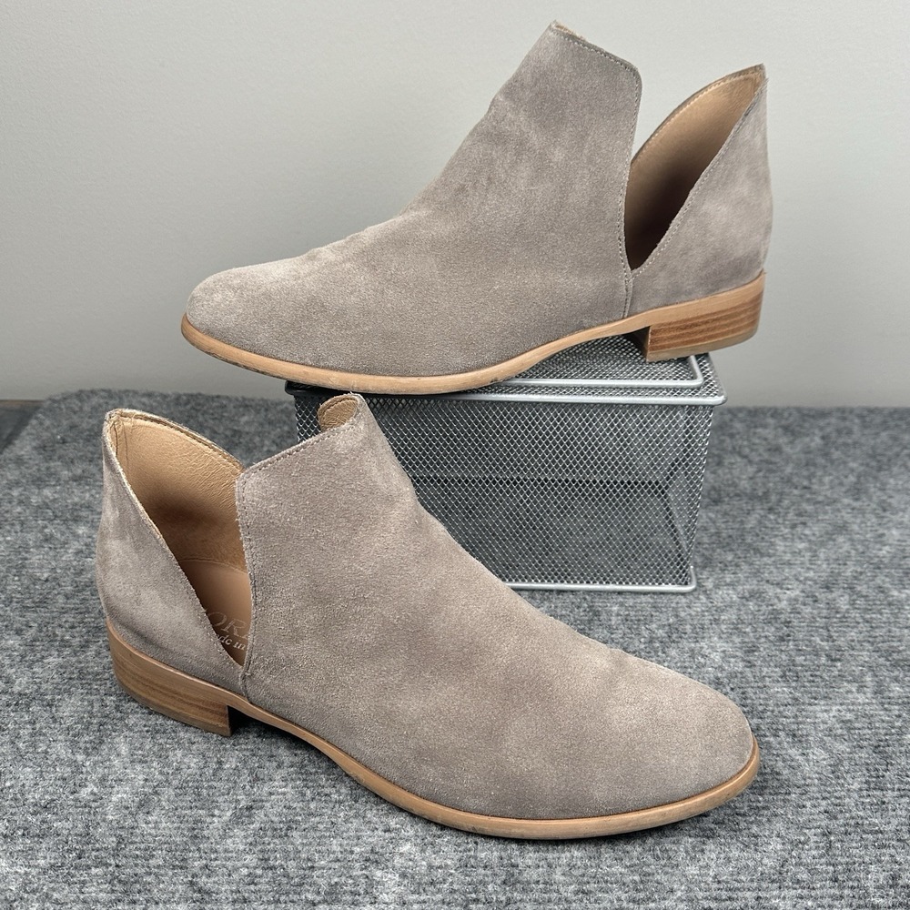 CORDANI‎ Burk Gray Suede Cutout Ankle Boots Women's EU 41 US 10 Made In Italy
